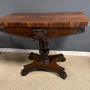 A 19thC Rosewood Fold Over Card Table