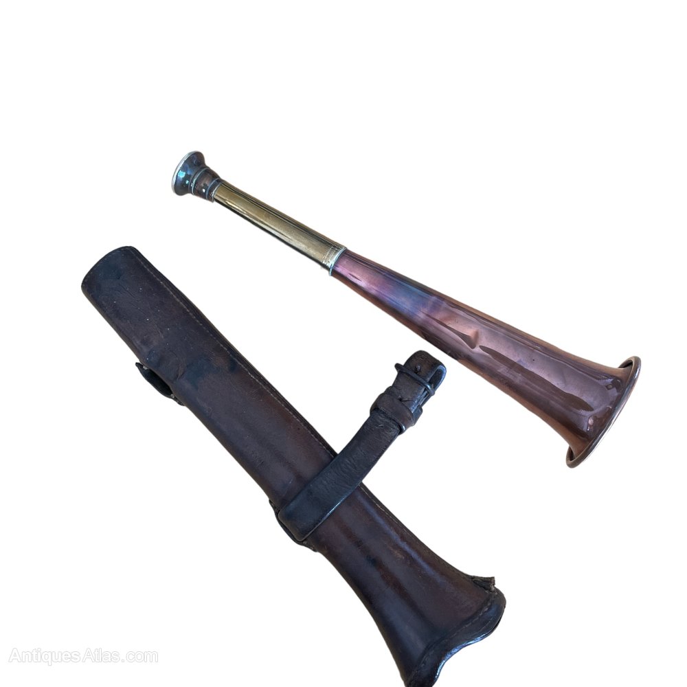 Antiques Atlas A Vintage Copper Hunting Horn With Original Case