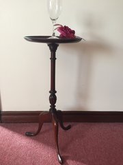 Antique Inlaid Mahogany Wine Table