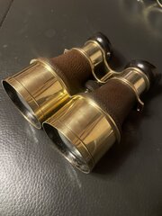 Pair Of Brass WWII Pilots Spotting Binoculars 