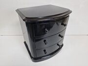 Mini Black BowFronted Chest of Drawers Apprentice