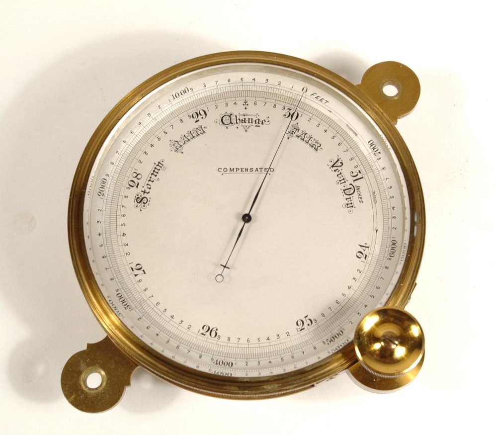 Antiques Atlas Cased Altimeter/barometer