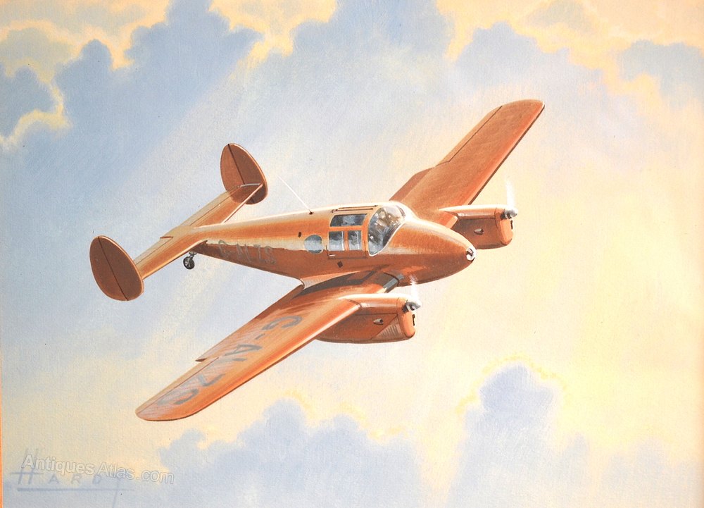 Antiques Atlas - Miles Gemini By Wilf Hardy, Water Colour
