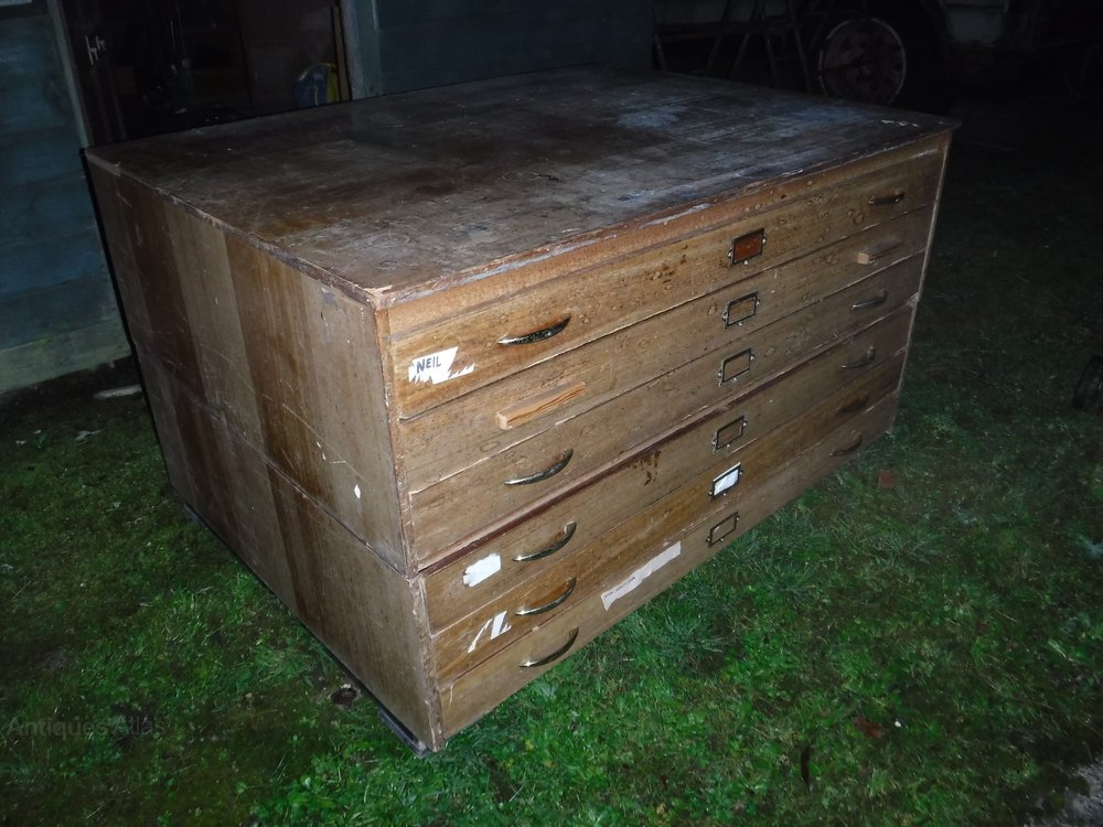 Antiques Atlas Retro 6 Drawer Plan Chest