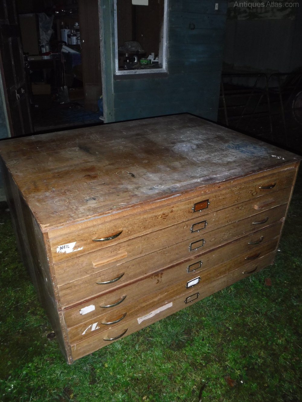 Antiques Atlas Retro 6 Drawer Plan Chest
