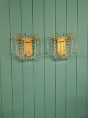 1950s Pair Of Drip Antique Wall Lights