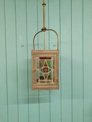 Antique Leaded Hall Light 8"
