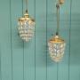 Antique Small Pair Bag Chandelier 4