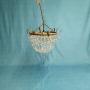 Bag Chandelier With Prisms And Swags To The Edge