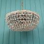 Cut Glass Crystal antique Bag Chandelier 18