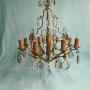 Early 20th century French green chandelier 28