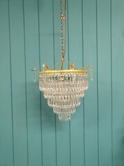 Early 20th Century Five Tear Spike Chandelier 14&quot;