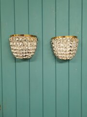Pair Of Antique Bag Wall Lights