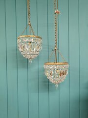 Pair Of Early 20th Century Bag Chandelier 8&quot;