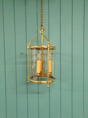Round Antique Hall Lantern 8"