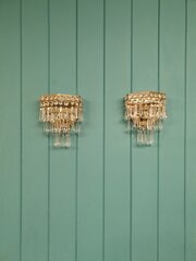 Small Pair Of Spike Antique Wall Lights
