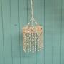 Small Wire Chandelier With Flowers 9