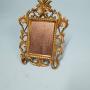 late 19th century Small brass table mirror