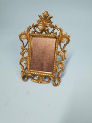 Late 19th Century Small Brass Table Mirror