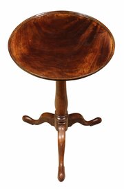 18th C George III Mahogany Tripod Occasional Table