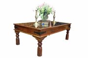 18th Century Indian Teak And Metal Coffee Table