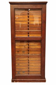 19th Century Mahogany Collector’s Cabinet 