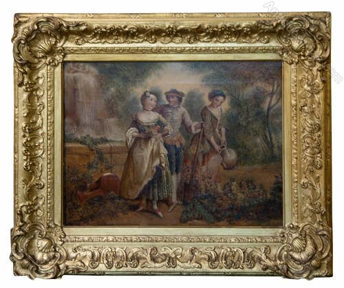 Antiques Atlas - 19thc French School Oil On Canvas as1000a1146 / B7938