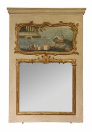 A Decorative 19th century French Trumeau Mirror