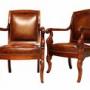A Fine Pair of Regency Mahogany Library Armchairs