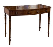 A Fine Regency Mahogany Bow Fronted Side Table