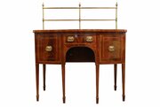 A Fine Small Sheraton Bowfront Mahogany Sideboard,