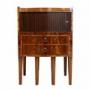 George III Mahogany Serpentine Bedside Night Stand