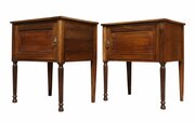 A Pair Of Mahogany Bedside Cupboards Circa 1930
