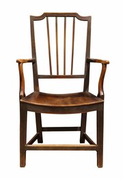 A Vernacular Georgian Elm "Grandfather" Armchair