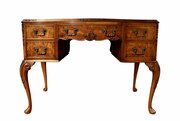 Antique Burr Walnut Ladies Writing Desk 