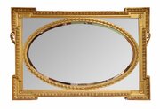 Antique Giltwood & Gesso Hepplewhite Style Overman