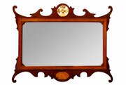 Antique Mahogany Wall Mirror Circa 1900