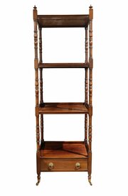Antique Victorian Mahogany Four-Tier Whatnot Circa