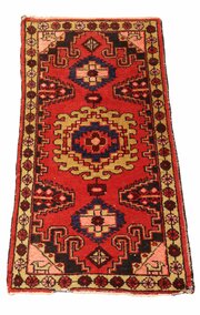 Caucasian Tribal Hand-Knotted Rug