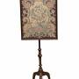 Chippendale Mahogany Pole Screen with 19th-Century