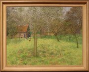 Diana Calvert (b. 1941) – “Feeding The Chickens”