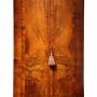Early 19th C Barrel Bowfront Walnut Corner Cupboard