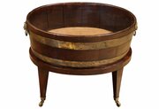 Early 19th Century Mahogany Coopered Wine Cooler 
