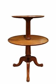 Early Victorian Mahogany Revolving Dumb Waiter