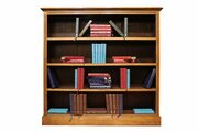 Edwardian Golden Oak Open Bookcase, Circa 1900