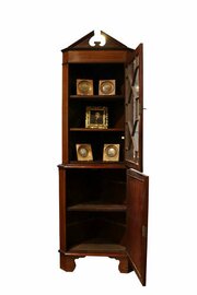 Edwardian Inlaid Mahogany Corner Cabinet