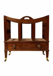 Edwardian Mahogany Canterbury/Sheet Music Cabinet