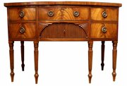 Elegant Regency Mahogany Bow Fronted Sideboard