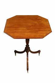 Elegant Regency Mahogany Snap-Top Table