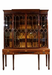 Exceptional Mahogany Breakfront Display Cabinet
